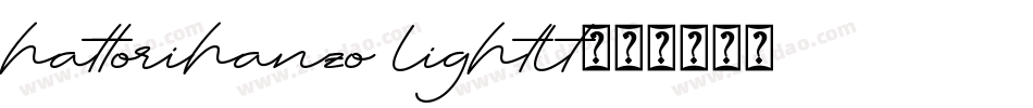 hattorihanzo lightlt字体转换